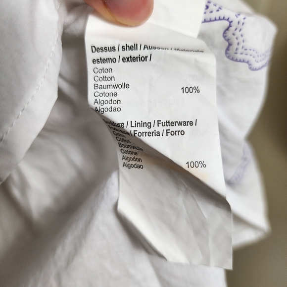 Kenzo Colorful Stitched Butterfly Girls Dress In White Size 6A - Picture 8 of 8